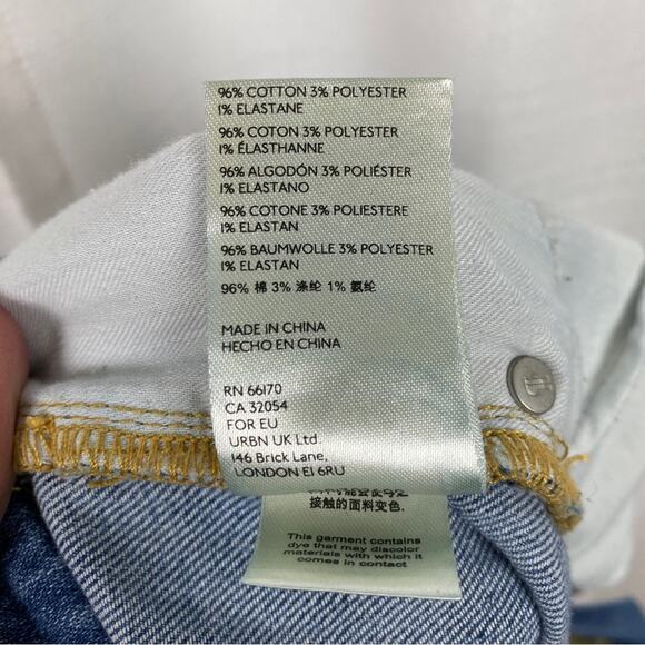 A+ Anthropologie Pilcro The Column Straight Jeans Sz.24W - Picture 15 of 16